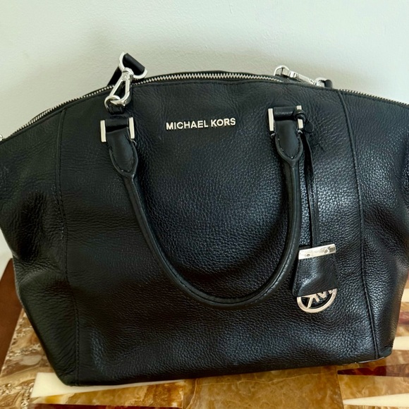 Michael Kors Handbags - Michael Kors Black Leather Satchel